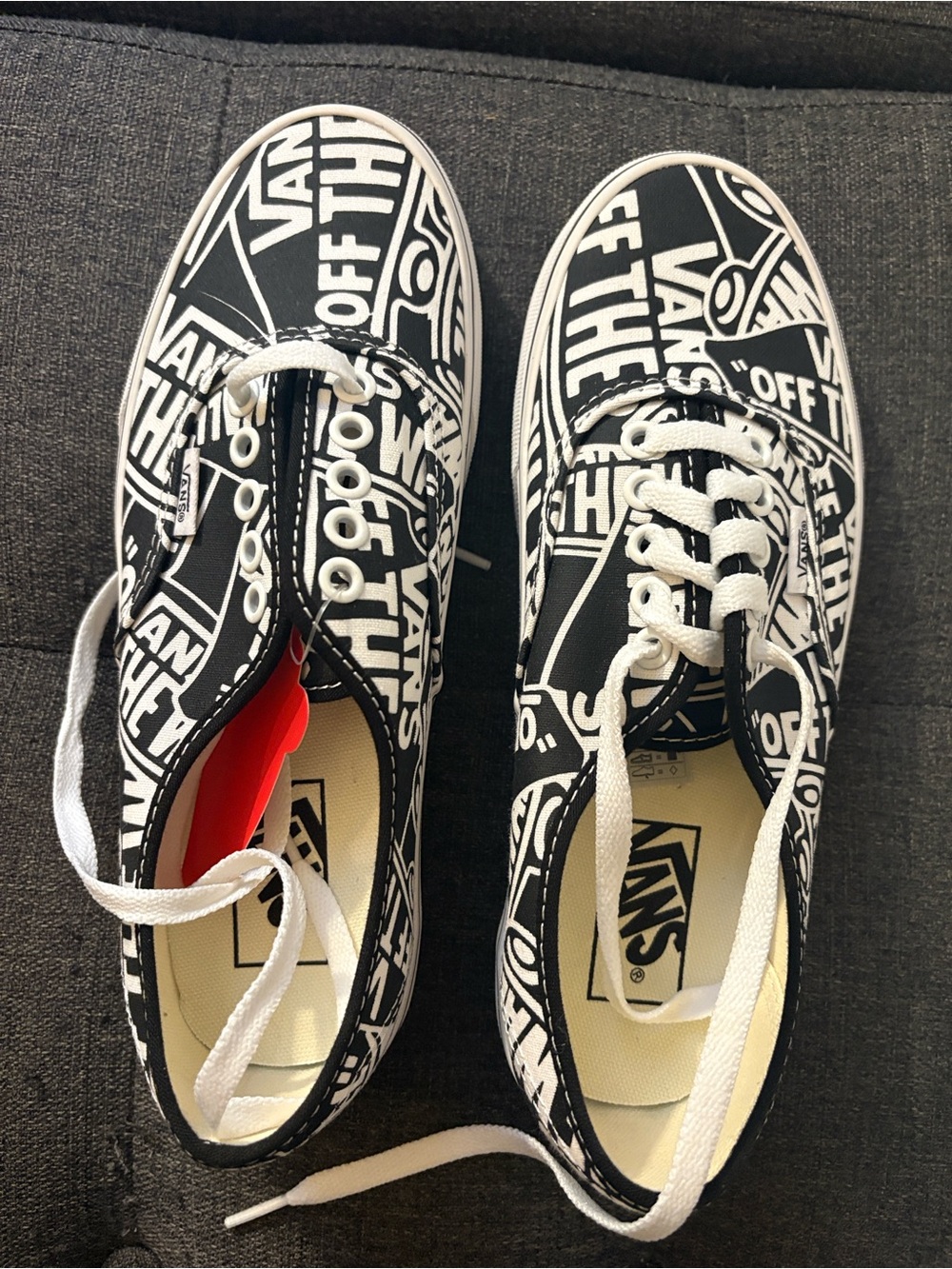 Vans Kids Doheny OTW Repeat Black & White Sneakers